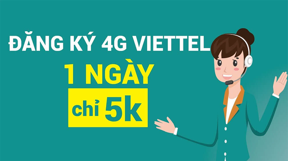 Cách đăng ký 4G Viettel ngày 5K đơn giản nhận ưu đãi hấp dẫn